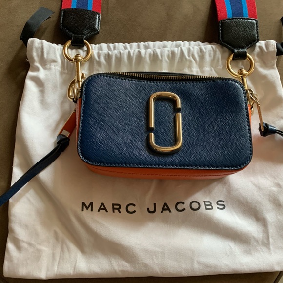 Authentic Rare Marc Jacobs Snapshot Blue Sea Multi Camera Crossbody Shoulder Bag - Picture 2 of 16